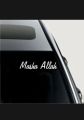 Mashallah Front/Back Screen Sticker For All Car. 
