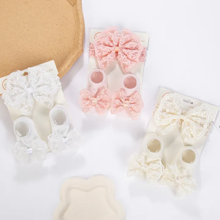 3Pcs/Set%20Cream%20Lace%20Baby%20Headbands&Socks%20Newborn%20Princess%20Girls%20Wide%20Rhinstone%20Pearl%20Eastic%20Hairbands%20Kids%20Headwear%20Photo%20Props%20-%20Image%206