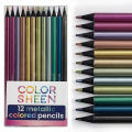 12/24 Colors Metallic Colored Pencils Lead Black Wood Color Pencil Graffiti Painting Creative Painting Color Pencil. 