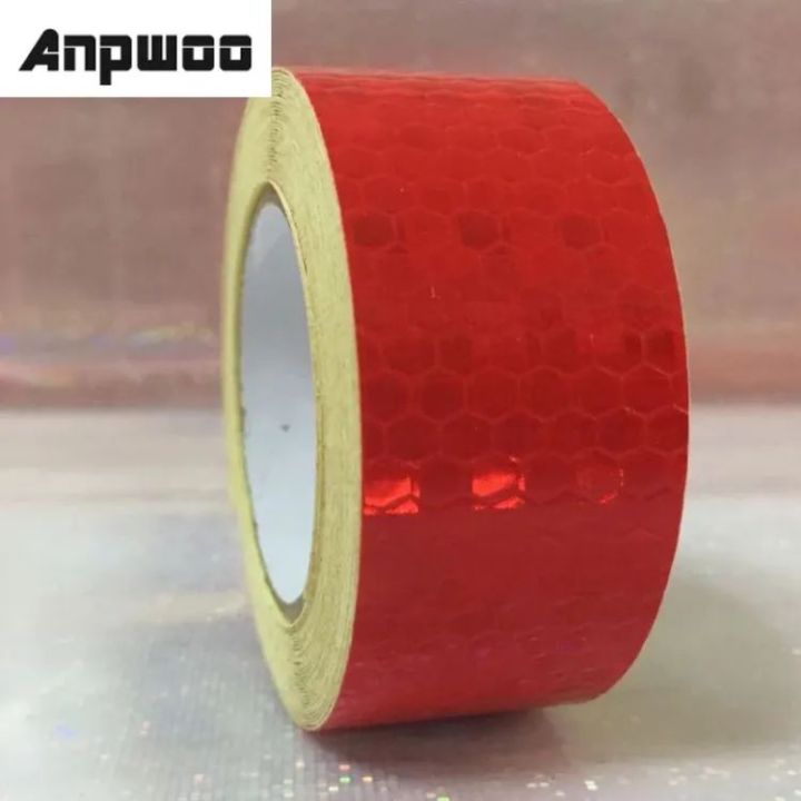 5cm X 150cm Red Safety Mark Reflective Tape Stickers Car Styling ...