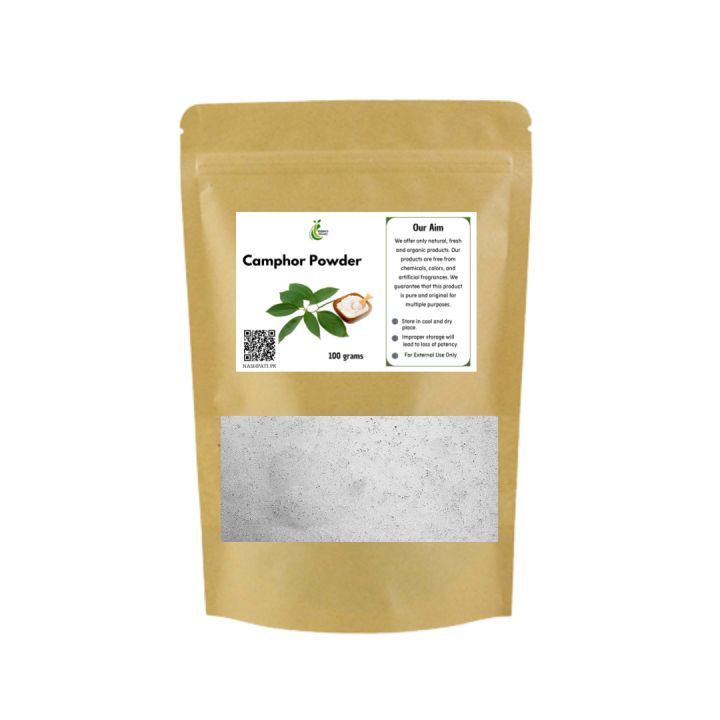 Camphor Powder ( Kafoor ) 100 grams 100% Original - Kafor - Kafore - Nashpati Organics