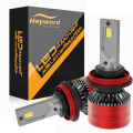 Heyword 2Pcs Car Headlight H4 H7 LED H11 9005 9006 H1 Auto Bulbs 390W 129000LM Light Lamp 6000K 12V Led Headlight Bulbs. 