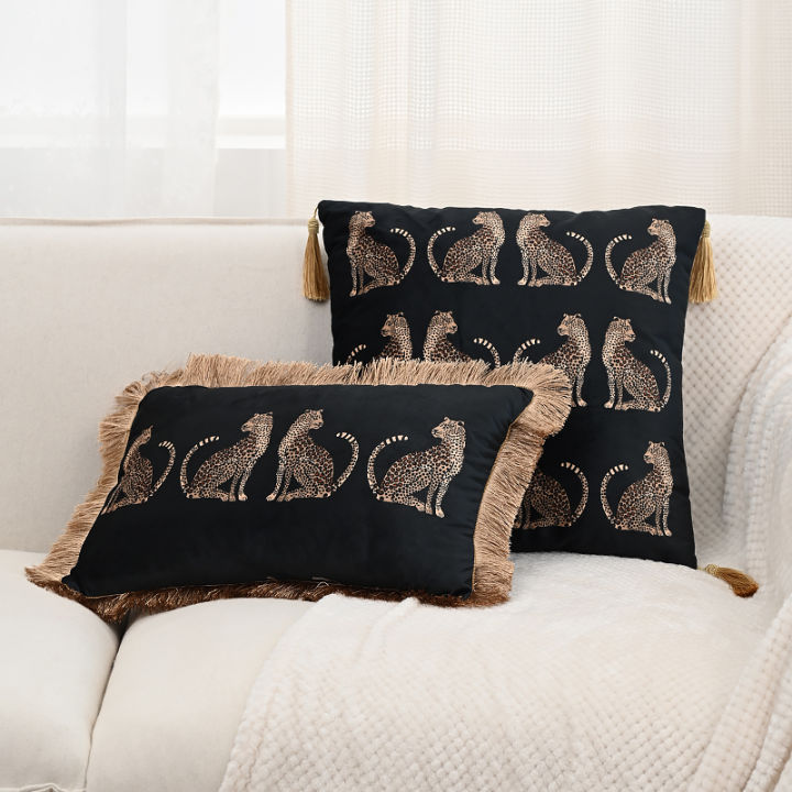 BUYNOW%201PC%20Luxury%20Leopard%20Print%20Tassel%20Lace%20Pillowcase%20No%20Pillow%20Core%20for%20Living%20Room%20Bedroom%20Sofa%20Cushion%20Cover%20Decoration%20-%20Image%204