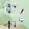 Cell Phone Selfie Stick Tripod Bluetooth Remote Wireless Selfi Stick Phone Holder Stand with Beauty Fill Light for Phone. 