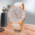 Double Layer Literal Simple Belt Watch Foreign Trade Unisex Quartz Watch.