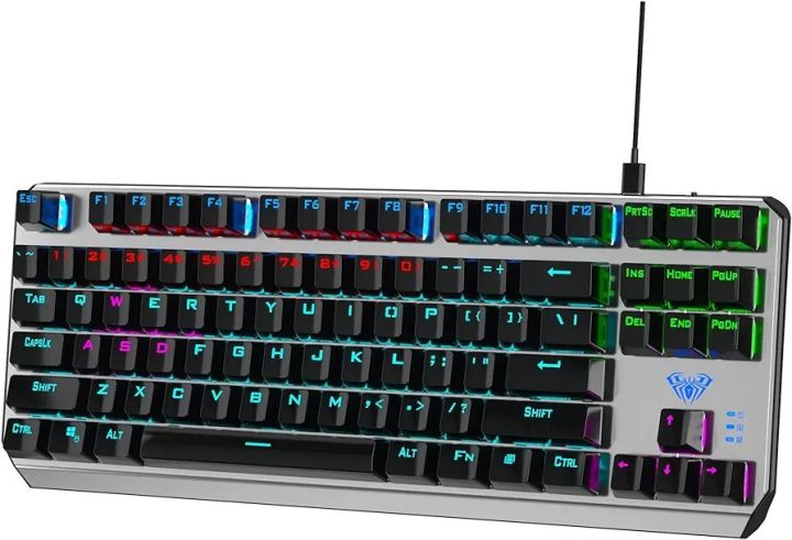 AULA%20F3087%20Mechanical%20Gaming%20Keyboard%20with%20RGB%20lRainbow%20Blacklit,%20ABS%20Keycaps,%2087%20Keys%20Anti-Ghosting%20Ergonomic%20USB%20Type-C%20Wired%20Computer%20Keyboards%20for%20Windows%20PC%20Blue%20Switch%20-%20Image%202