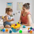 Huanger Shape Sorter Baby and Toddler Toy, ABC and Shape Pieces, Sorting Shape Game, Developmental Toy for Children 18 months+. 