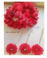 artificial flower gajra set - artificial flower gajray- gajray - pink gajray - gajraset. 