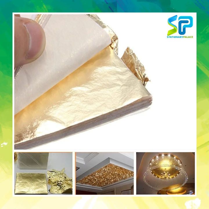 Gold leaves pack of 50 sheets for craft