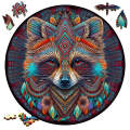 frog Wooden animal Puzzle cat circular Wooden jigsaws Interesting Diy Draft For Kids Adults 3d Puzzle Brain Games. 