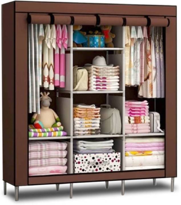 3 Layer Storage Wardrobe 88130 Shelf Rack Fancy and Foldable