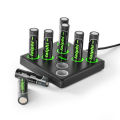 Laiphi Upgraded the fifth generation AA AAA 1.5V Lithium Rechargeable Battery with Charger Dock/Station Set. 