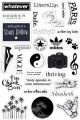 Black and White stickers. 