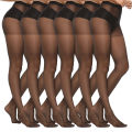2/5/8/10 Pairs Women's Slim Fit Anti Hook Silk Pantyhose High Elasticity Breathable Ultra-Thin Bottom Socks Leggings.