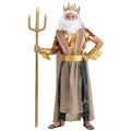2025 New Kids Golden Greek Mythology  God King of The Sea Halloween Costume Poseidon Costume for Boys. 