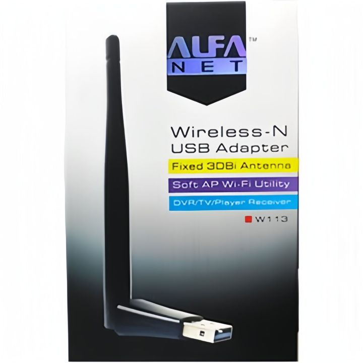 ALFA NEt Black Wireless Internet Dongle Driverless window 10 plus.