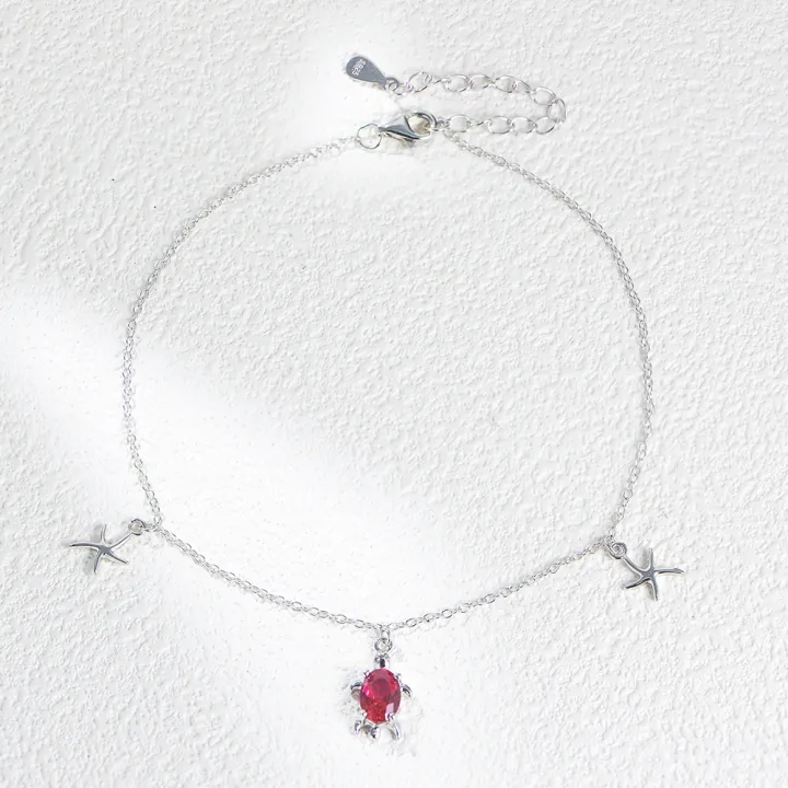 Bohemian%20Style%20S925%20Sterling%20Silver%20Turtle%20Starfish%20Pendant%20Ankle%20Chain%20for%20Girls%20Trendy%20Fashion%20Foot%20Jewelry%20-%20Image%203
