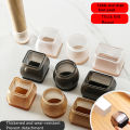 4Pcs Silicone Chair Leg Caps Rectangle Square Round Non-slip Table feet Pads Protection Bottom Cover Pads Floor protector.