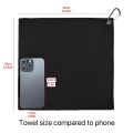 3 Pack Golf Towels, 30cm*30cm,11.81in*11.81in, Microfiber Waffle Pattern Golf Towel-Contains Golf Towels in Three Colors of Blac.