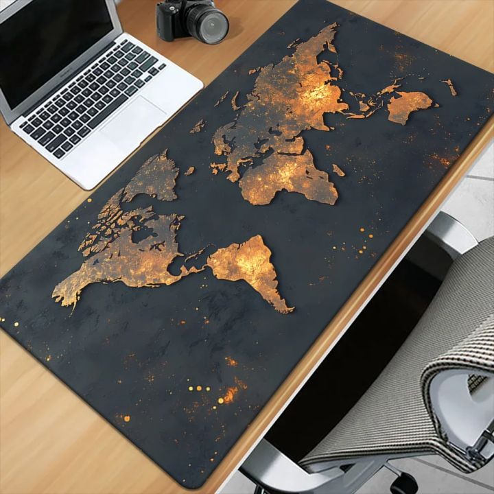 World Map Mouse Pad Large Gaming Mouse pad 900x400  desk mat Non-slip PC laptop Gamer desk accessories table pad carpet