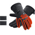 Electric Heated Gloves Motorcycle Winter Moto Heated Gloves Warm Waterproof Rechargeable Heating Thermal Gloves For Snowmobile.