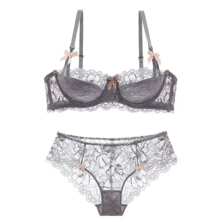 MOYISU%20French%20Romantic%20Lace%20Comfortable%20Breathable%20%E3%82%BB%E3%82%AF%E3%82%B7%E3%83%BC%20Tushy%20Slim%20Bra%20Collection%20Pure%20Desire%20Girls%20Push%20Beautiful%20Underwear%20SET%20-%20Image%206