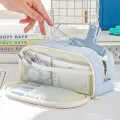 Stylish and Practical Pencil Bag with Large Capacity and Multiple Sections for Stationery Storage Pencil Case Back To School. 
