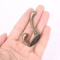 10/20Pcs Coat Hooks Bathroom Wall Mounted Dual Coat Rack Bronze Vintage Clothes Hanger Towel Kitchen Key Hook.