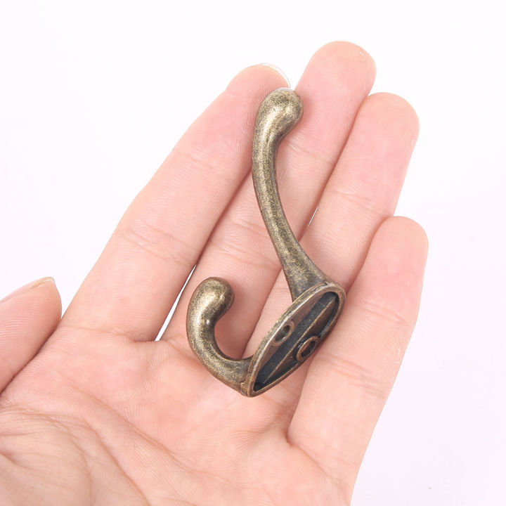 10/20Pcs%20Coat%20Hooks%20Bathroom%20Wall%20Mounted%20Dual%20Coat%20Rack%20Bronze%20Vintage%20Clothes%20Hanger%20Towel%20Kitchen%20Key%20Hook%20-%20Image%205