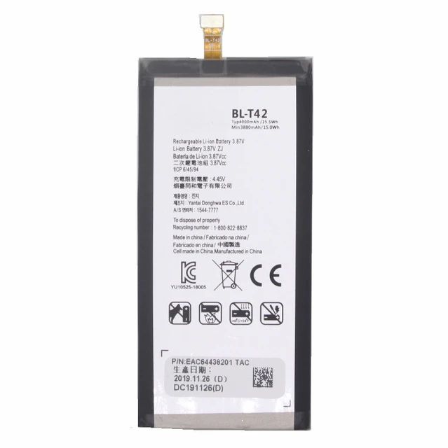 BL-T42 BLT42 Battery For LG V50 ThinQ 5G LM-V500 V500N V500EM v500xm Battery