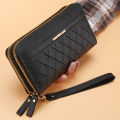 Simple Pu Leather Wallet for Women Tassel Coin Purse Card Holder Designer Women's Wallet Double Zipper Female Clutch Money Bags. 