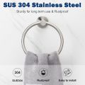 Bathroom Towel Ring Hook Hardware Accessories Storage Holder 304 Stainless Steel Hand Towel Holder Modern Round Towel Hanger. 
