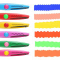 6pcs/Set Scissors Wavy Pattern Paper Cutter DIY Handmade Tools Paper Craft Kawaii Card Photo Scissors Kids Gifts Office Supplies. 