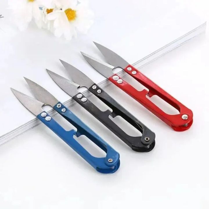 High Quality U Shape Clipper Trimming Scissor Sewing Tool Thread Cutter Mini Scissors Random Colors