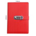 New A5 retro password book with Lock Diary Book Student Notebook Notebook sub-password Lock Notebook. 