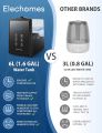 Elechomes Humidifiers for Bedroom (6L), Ultra-Quiet Warm and Cool Mist Humidifiers for Home, Baby and Plants, Customized Humidity, Sleep Mode, Timer, UC5501, Black. 