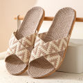 Hemp Casual Women's Slippers Home Flats Spring Summer Luxury Designer Woman Shoes Fashion Indoor Slides Ladies Soft Sole Elegant. 