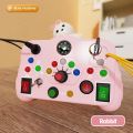 Kids Handheld Switch Socket LED Lights Button Toys Montessori Busy Board Analog Circuit Board Education Cognitive Baby Game . 