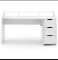 White Wooden Gaming Desk studying and more, home office desk ,computer table for pc ,laptop table. 