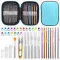 Crochet Hook Set Crocheting Kit Crochet Hooks for Starters with Stitch Markers Blunt Hand Sewing Needles for DIY Kniting Craft. 