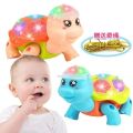 Battery Operated Turtle Toy with LED Flashing Lights/ Crawling Turtle Toys for Kids. 