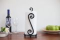 Kitchen Tissue Roll Holder, Tissue Dispenser, Gold & Black Color, Tissue Stand Paper. 