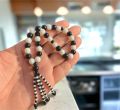 Black and white Tasbih Marbel Beads Tasbeeh, Beautiful gift for your Love once, New Design Tassels. 