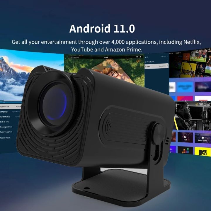 Polaring P50 smart android projector Amlogic 950S Android Projector 5G Wifi BT 350Ansi Cinema Home Keystone HDMI Proyector 1080P 4K

home theater projector system