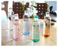 700ml Time scale cup food grade handy cup high temperature resistant plastic student summer couple water cup transparent portable cup. - water bottle.