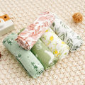Elinfant 5pcs  Set Bamboo Cotton Muslin Bib Burp Cloth 100% Cotton 60*60cm 2 Layers Baby Scarf Handkerchief. 