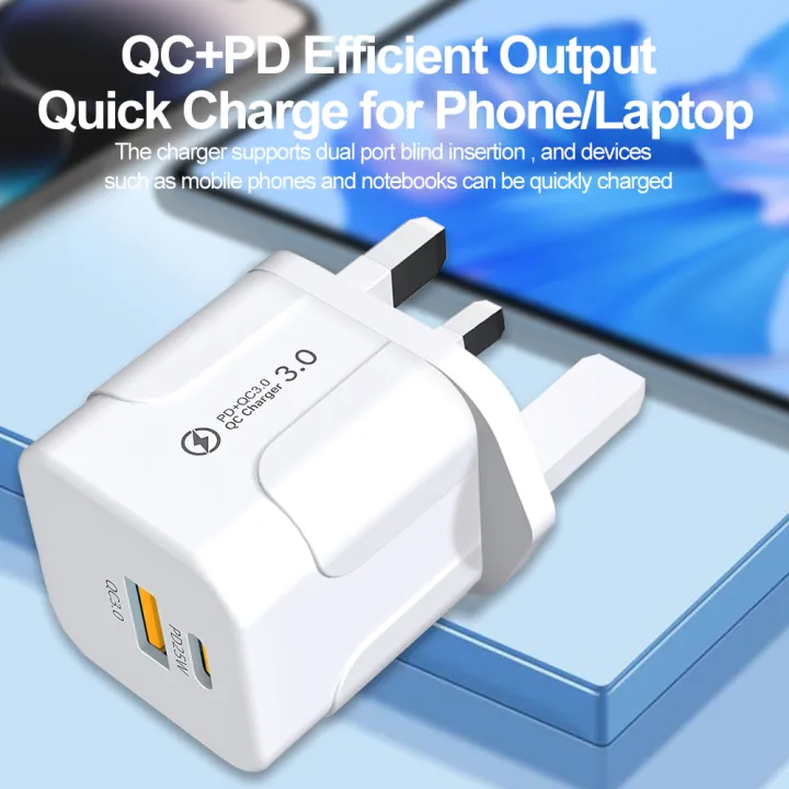 USB%20Fast%20Charging%20PD%2025W%20Wall%20Fast%20Charger%20For%20%20%20iPhone%20%20EU/US/UK%20Plug%20-%20Image%203