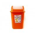 Plastic Dustbins With Swing Lids. 