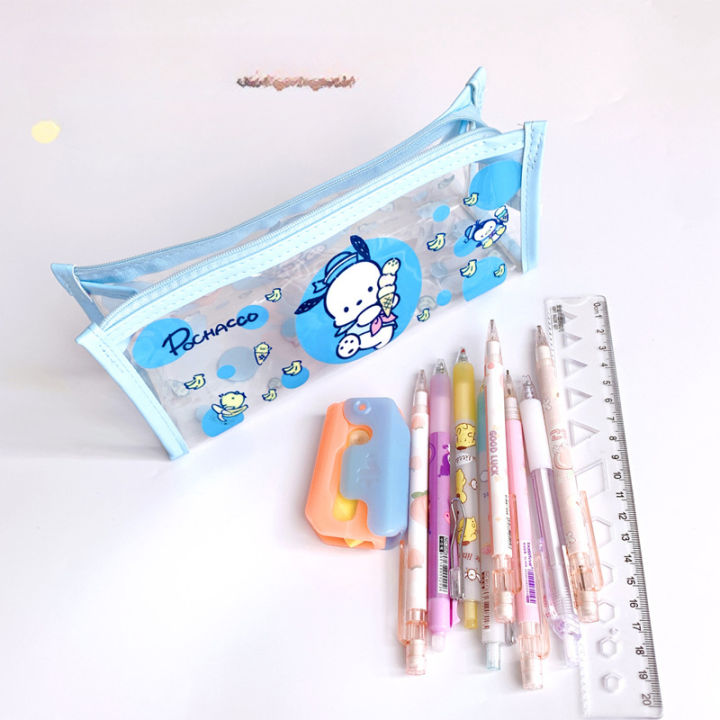 Sanrio Pvc Pencil Case Hello Kitty Cartoon Waterproof Makeup Organizer