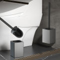 Bathroom Toilet Brush Holder Wall Mounted Household Cleaning Tools No Punching Install Space Aluminum Toilet Brushes WB8712. 